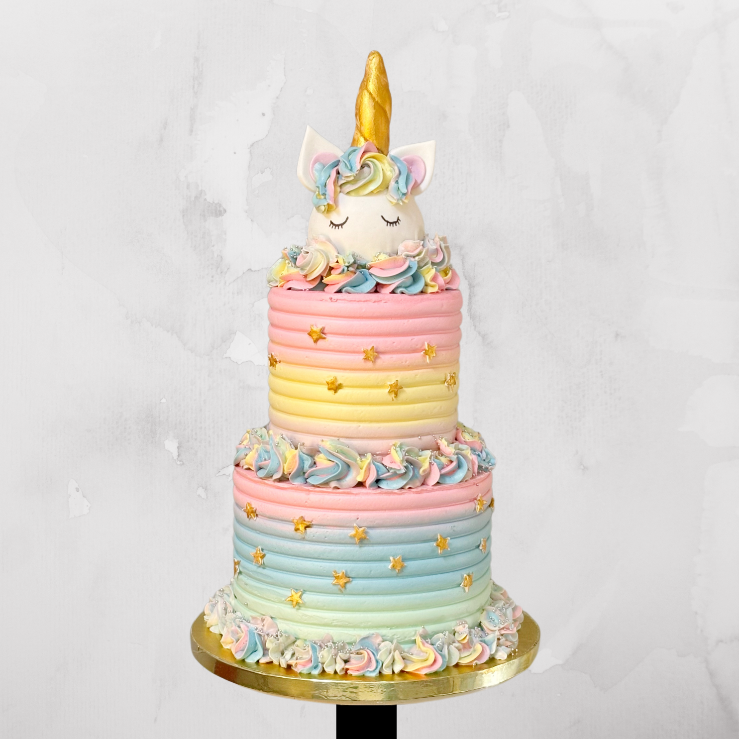 Pastel Unicorn Tier Cake